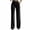 Black#womens waffle formal slacks, variant on yardsong Velvet Dress Pants for Women High Waist Straight Leg Slacks Velour Business Casual Petite Office Work Trousers with Pocket Black,L