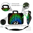 thumbnail image 3 of LSS 15.6 inch Laptop Sleeve Bag Notebook with Side Pocket, Soft Carrying Handle & Removable Strap for 14" 15" 15.4" 15.6" - Hedgehog, 3 of 3