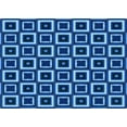 thumbnail image 1 of Ahgly Company Indoor Rectangle Patterned Blueberry Blue Area Rugs, 7' x 10', 1 of 6
