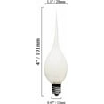 thumbnail image 3 of ® Silicone Dipped, Country Style, Electric Candle Lamp Chandelier Light Bulbs, 7 Watt Incandescent, Individually Boxed, Wholesale Pack of 10 Bulbs, 3 of 7