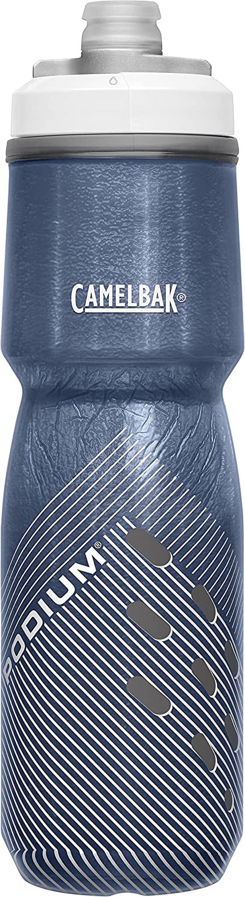 CamelBak Podium Chill Bike Water Bottle Insulated Squeeze Bottle 24 oz Navy Perforated Walmart