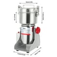 thumbnail image 2 of 2.2 lbs Electric Grain Beans Mill Grist Mill Flour Grinder Stainless Steel 3600W, 2 of 13