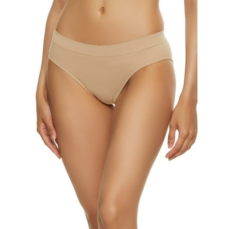 Womens Solid Bikini Seamless Panty