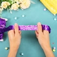 thumbnail image 3 of Unique Bargains 10 Yards 1.2 Inch Elastic Sequins Trim Flat Stretch Sequin Ribbon Strip, Dark Purple, 3 of 4