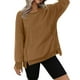 thumbnail image 3 of Camisas para mujer,Chaqueta polar para mujer, jersey informal de cuello redondo, blusa cálida de manga larga, poliéster, tops de invierno para el hogar, sopatenor, 3 of 9