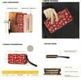 thumbnail image 2 of ZUXONGSY HO Santa Claus Snowflake Print Purse and Wallet Sets for Women Handbag and Purse Set Satchel Purse Top Handle Tote Bag for Women Leather Shoulder Handbag with Wallet, 2 of 4