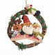 thumbnail image 2 of Alfombras de baño, alfombras para sala de estar, alfombra de área, alfombra de baño, decoración navideña, corona de 30 cm con colgante de anillo de Papá Noel, muñeco de nieve y reno., 2 of 2