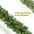 thumbnail image 5 of OasisCraft 9ft Outdoor Frosted Christmas Tree with Stake, 50 Multi-Color LEDs & Pinecones, Battery Powered Pre-Lit Urn Filler for Pathway, Porch, Yard Decor, 5 of 7