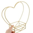 thumbnail image 5 of FRCOLOR Versatile Metal Flower Stand Empty Heart Shaped Flower Basket for Weddings Home Decoration Iron Plant Holder for Indoor and Outdoor Use for DIY Florists and Gardeners, 5 of 8