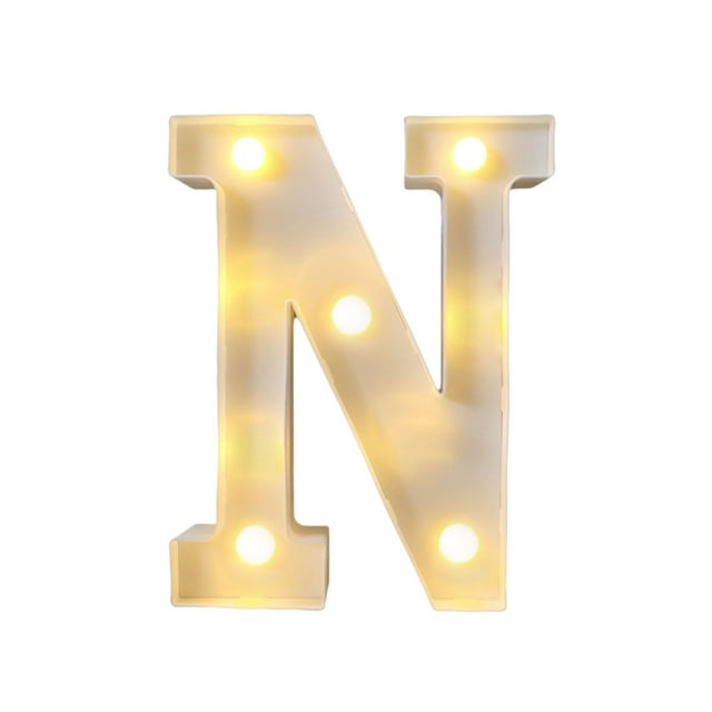 Fiudx Lámpara con Letras Led Decorativas, Luz Nocturna Tipo Marquesina, Decoración Versátil para El Hogar, Celebraciones de Cumpleaños y Bodas, Ambiente Romántico, Fácil de Usar con Pilas.