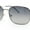 Gunmetal - Smoke, variant on Dad Fashion Retro Classic Small Rounded Rectangle Metal Rim Sunglasses All Black