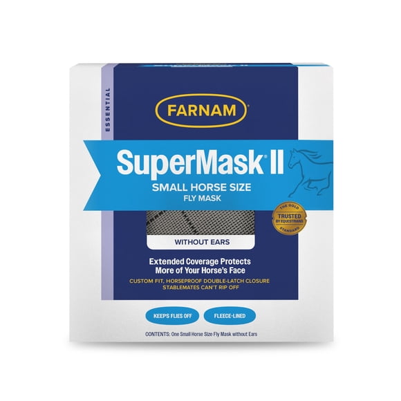 Farnam SuperMask II Classi Horse Fly Mask, Arabian Size, Assorted