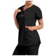 thumbnail image 2 of Pntutb - Camiseta de manga corta para mujer con cuello en V y bolsillo para trabajadores del cuidado Pntutb Pntutb-4331, 2 of 6