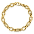 thumbnail image 4 of 14k Yellow Gold Bracelet Fancy 7 mm 7.5 in Polished Link, 4 of 4