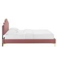 thumbnail image 4 of Modway Aviana Performance Velvet Full Bed in Dusty Rose, 4 of 10