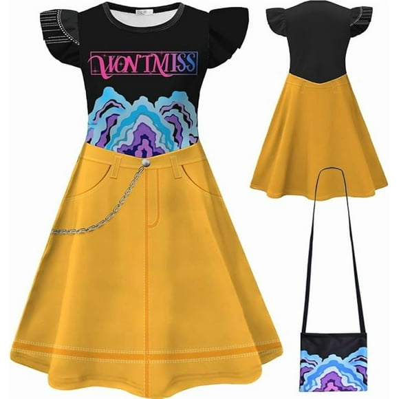 KAWELL Vestido de cantante pop para niñas Hunters Disfraz para niños Halloween, talla 3t