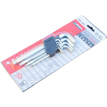 

9PCS Double-End L Type Screwdriver Hex Wrench Set Key Hexagon Flat Ball