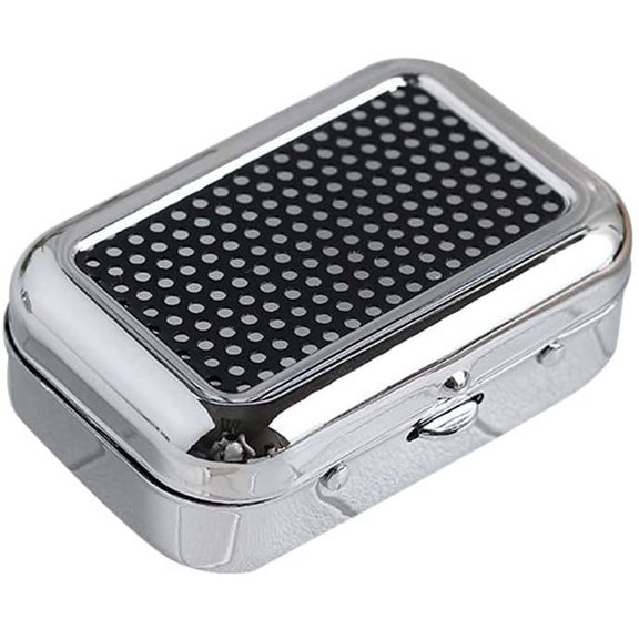 Mini Portable Ashtray, Metal Square Ashtray with Lid Smell Proof Pocket Ashtray Creative Detachable Car Ashtray Suitable for Any Scene,Black 4*6*2cm