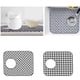 thumbnail image 4 of Yuarrent Protector de fondo de fregadero, aislamiento térmico, alfombrillas de drenaje antiobstrucción para lavavajillas, barra de cocina de secado de Cocina y Comedor Tipo 1 Yuarrent HA066328-01, 4 of 6