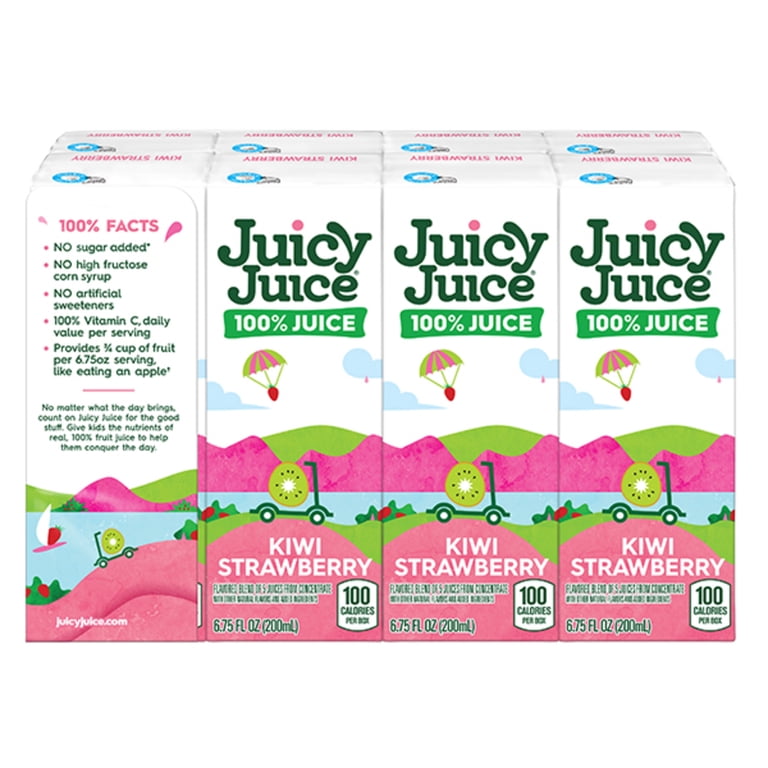 Juicy Juice 100% Juice, Kiwi Strawberry, 8 ct, 6.75 FL Oz