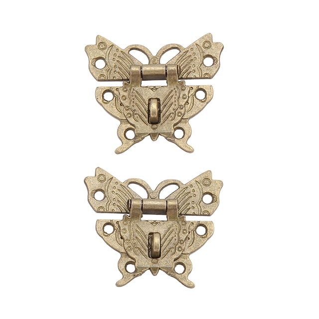 Lock Retro Vintage, Cerrojo de Cierre Decorativo Para Caja de Mariposa Cierre para Mini Antiguo para Cofres de Joyería Decorativos Retro Tostadoras