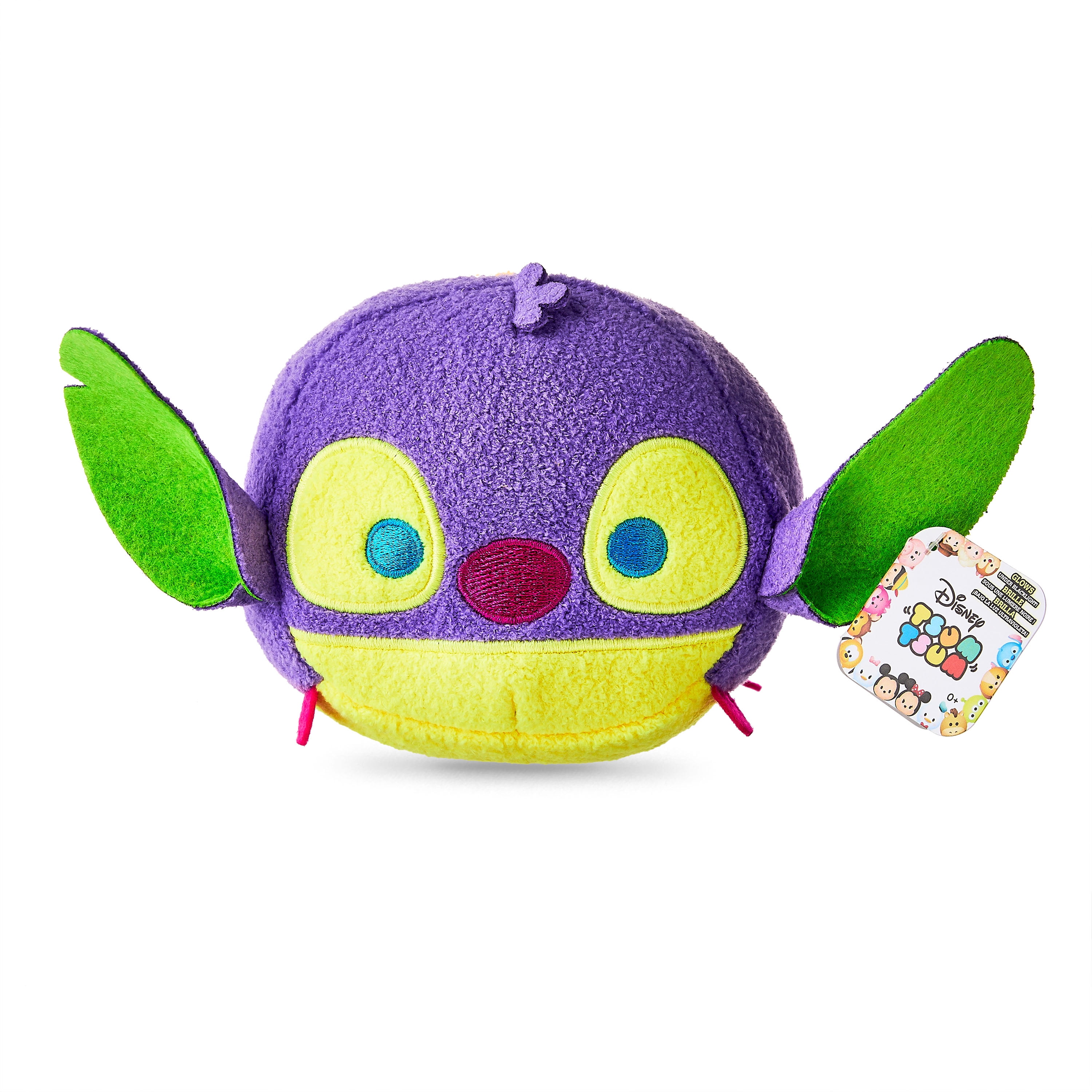 Disney Tsum Tsum Neon Stitch Collectible Plush- Purple, Kids Toys