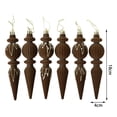 thumbnail image 3 of 6 Pcs Velvet Christmas Tree Ornaments,Flocked Conical Christmas Tree Hanging Ornament,Ribbed Textures Pendant for Xmas Tree and Window Decor, 3 of 7