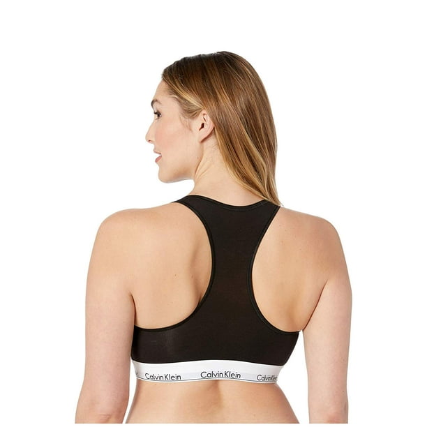 Calvin Klein Underwear Plus Size Modern Cotton Unlined Bralette Black - Calvin Klein Underwear Plus Size Modern Cotton Unlined Bralette Black -