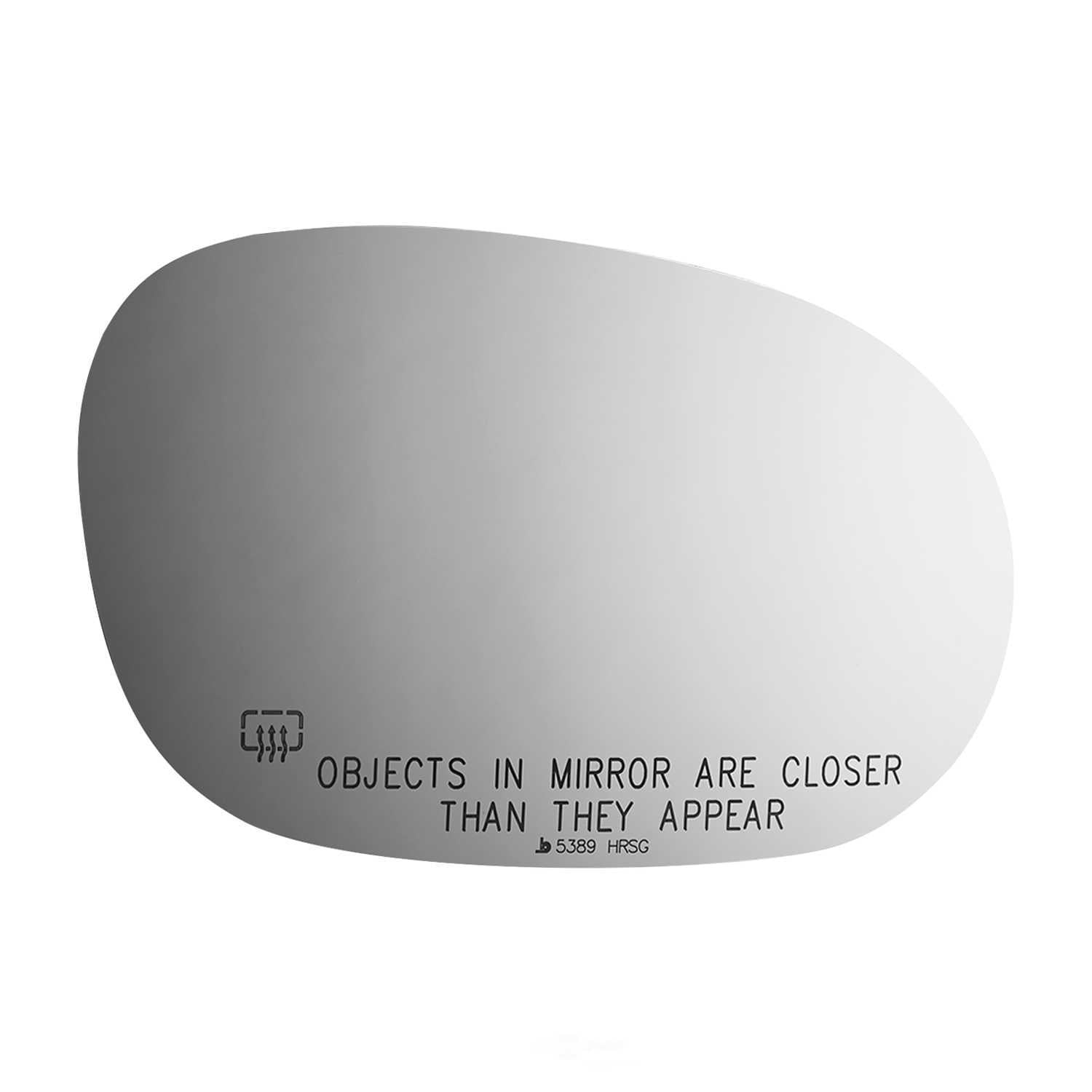 Burco Side View Mirror Replacement Glass with Motor Mount Plate - Clear Glass - 5389HRSG
