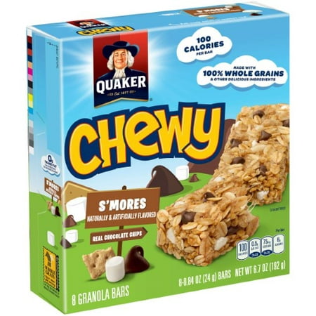 Quaker Chewy S Mores Granola Bars 8-0.84 Oz. Bars (Pack of 12)