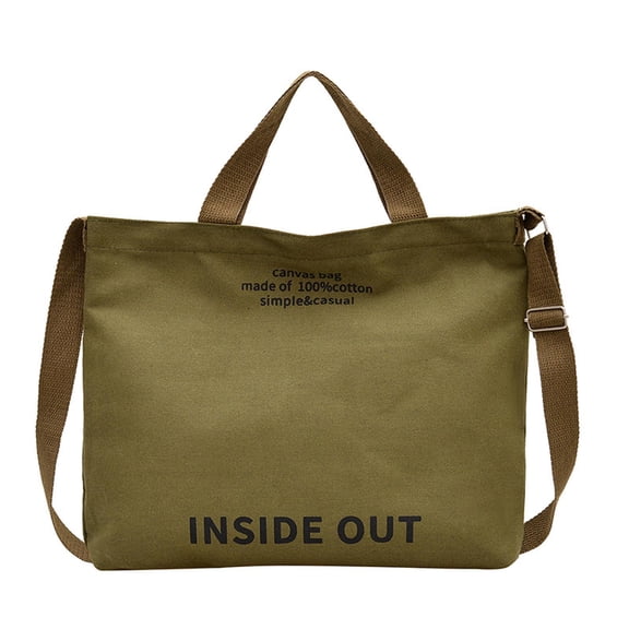 Sulgyt Canvas Tote Handbags for Women Large Casual Shoulder Work Bag Crossbody Top Handle Vintage Bag for Home School Office (Green)