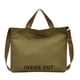 thumbnail image 1 of Bolso de hombro de lona Bolsa mensajera | Bolso de oficina de gran capacidad | Bolso cruzado vintage estilo japonés | Lona duradera, elegante para desplazamientos y eventos formales | Negro, 1 of 3