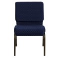 thumbnail image 4 of Bowery Hill Patterned Church Stacking Guest Chair in Blue, 4 of 4