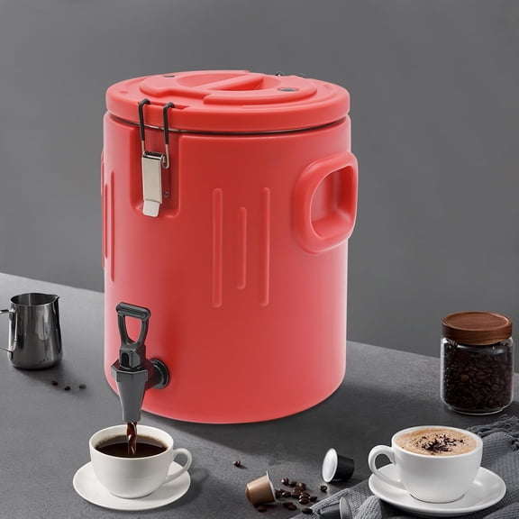 Insulated Beverage Dispenser, 5.28 Gal Insulated Beverage Containers Insulated Beverage Cooler Ice and Hot Drink Dispenser for Central Kitchens Restaurants Stalls Homes School Camping Party