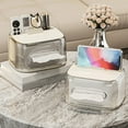 thumbnail image 1 of Jiaeri Leather Tissue Box Holder,Decorative Rectangular Tissue Dispenser for Living Room,Durable Faux Leather Tissue Box Cover with Rose Pattern, 1 of 7