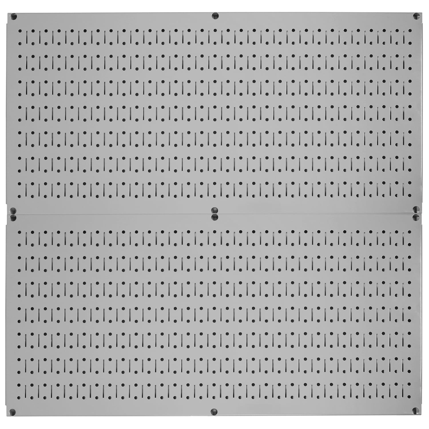 Two 32-Inch X 16-Inch Metal Panels Pegboard Rack Steel Pack Blue Boards 