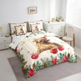 thumbnail image 3 of Homewish Cute Dalmatian Animal Bedding Comforter Set 7pcs, Merry Christmas Fitted Sheet, 3 of 7