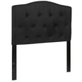 thumbnail image 1 of Cambridge Tufted Upholstered Twin Size Headboard in Black Fabric, 1 of 9