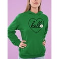 thumbnail image 2 of Hello Heart W Daisy Hoodie Women -Image by Shutterstock, Female x-Large, 2 of 4