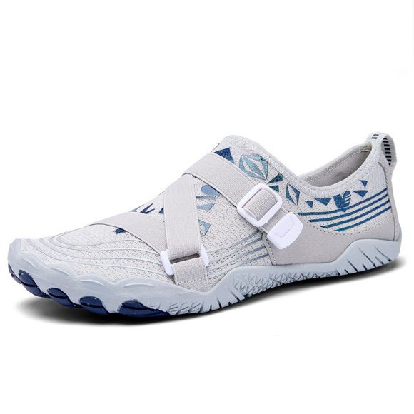GPOECD Hiking Shoes Mens Womens Water Barefoot Swim Beach Pool Wide Adjustable for Hiking Walking Diving Surf Outdoor Running Shoes Grey,46