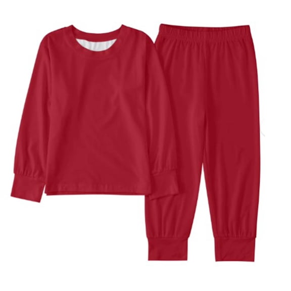 Laipiong Toddler 2 Piece Fall Outfits For Girl Boy Long Sleeve Top And Long Sweatpants 2PCS Wine 2-3