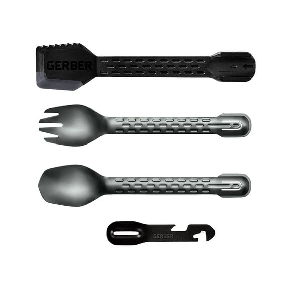 Gerber ComplEAT Camping Utensils Cooking Tool System, 4pc Onyx
