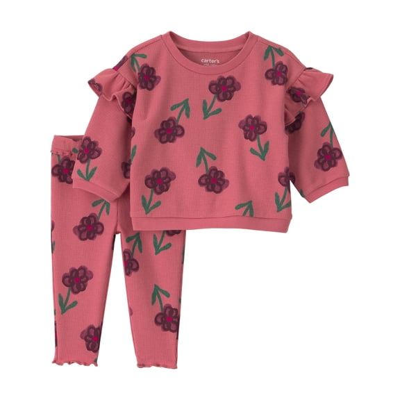Carter's Child of Mine Baby Girl Outfit Set, 2-Piece, Sizes 0/3-24 Months