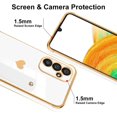 thumbnail image 3 of for Samsung Galaxy A34 5G Case White Love Hearts Design for Women Girl Men, Luxury Plating with Strap Stand Full Camera Lens Protection Bumper for Galaxy A34 5G, 3 of 12