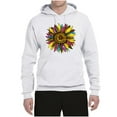 thumbnail image 3 of Sunflower Animal Print Fashion Unisex Graphic Hoodie Sweatshirt, White, XX-Large, 3 of 5