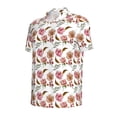 thumbnail image 3 of Daiia Rose Flowers Pattern Men’s Polo Shirts,Solid Deck Shirt,Classic Fit, Breathable Cotton Polo for Casual and Sport Wear-, 3 of 9