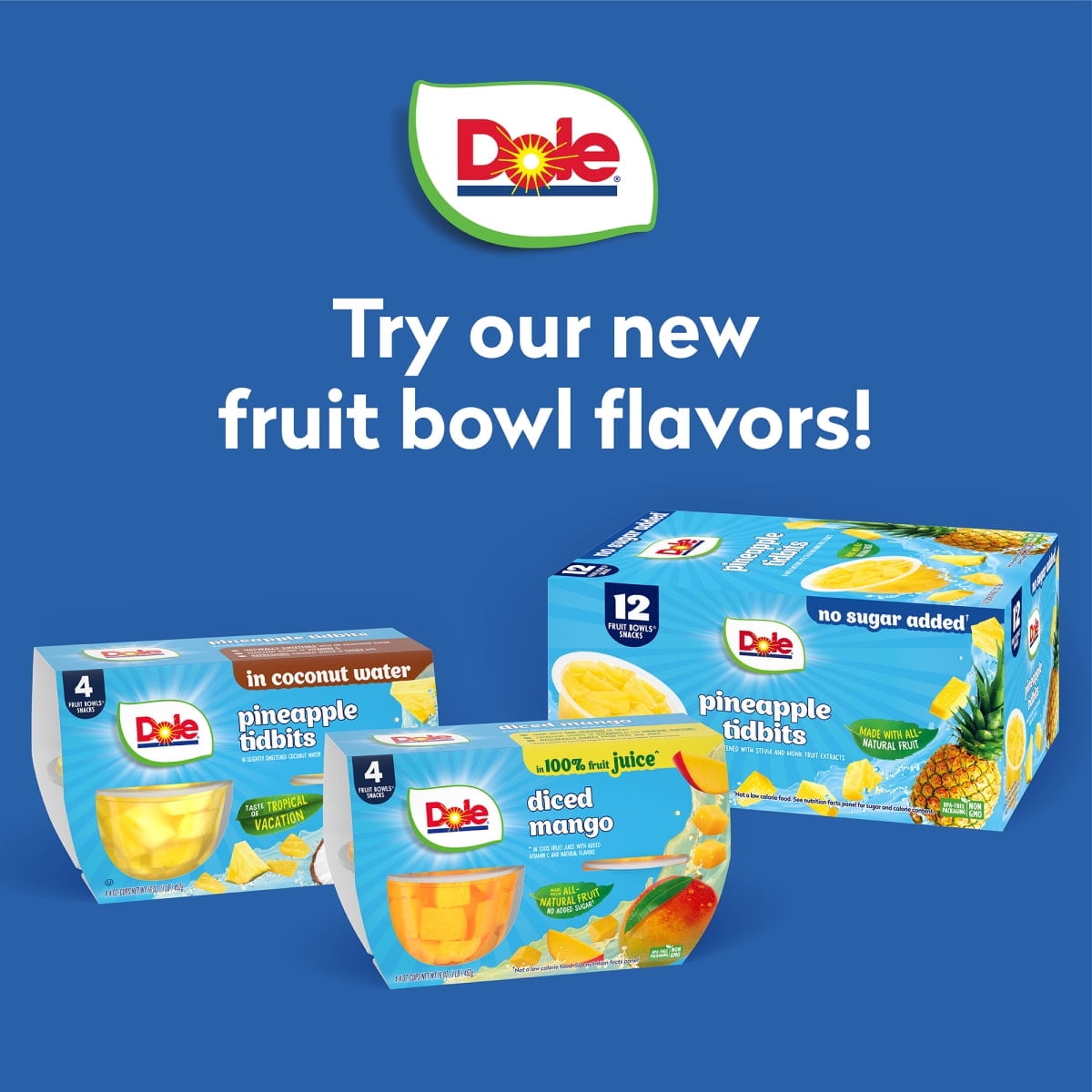 (3 pack) Dole Fruit Bowls Mandarin Oranges in 100% Fruit Juice, 4 oz Cups (12 Pack)