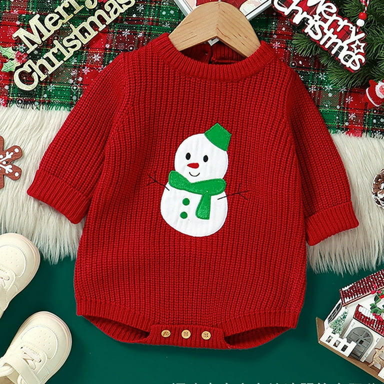 LNMQLPDBS Newborn First Christmas Outfit Boy Christmas Toddler