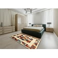 thumbnail image 5 of Ahgly Company Machine Washable Indoor Square Contemporary Chestnut Brown Area Rugs, 7' Square, 5 of 7