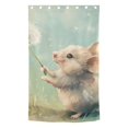 thumbnail image 2 of Cute Mouse Dandelion Blackout Curtain Panels Drapes Privacy Assured with Light Filtering Curtains for Living room Bedroom Bathroom Window, 2 of 6